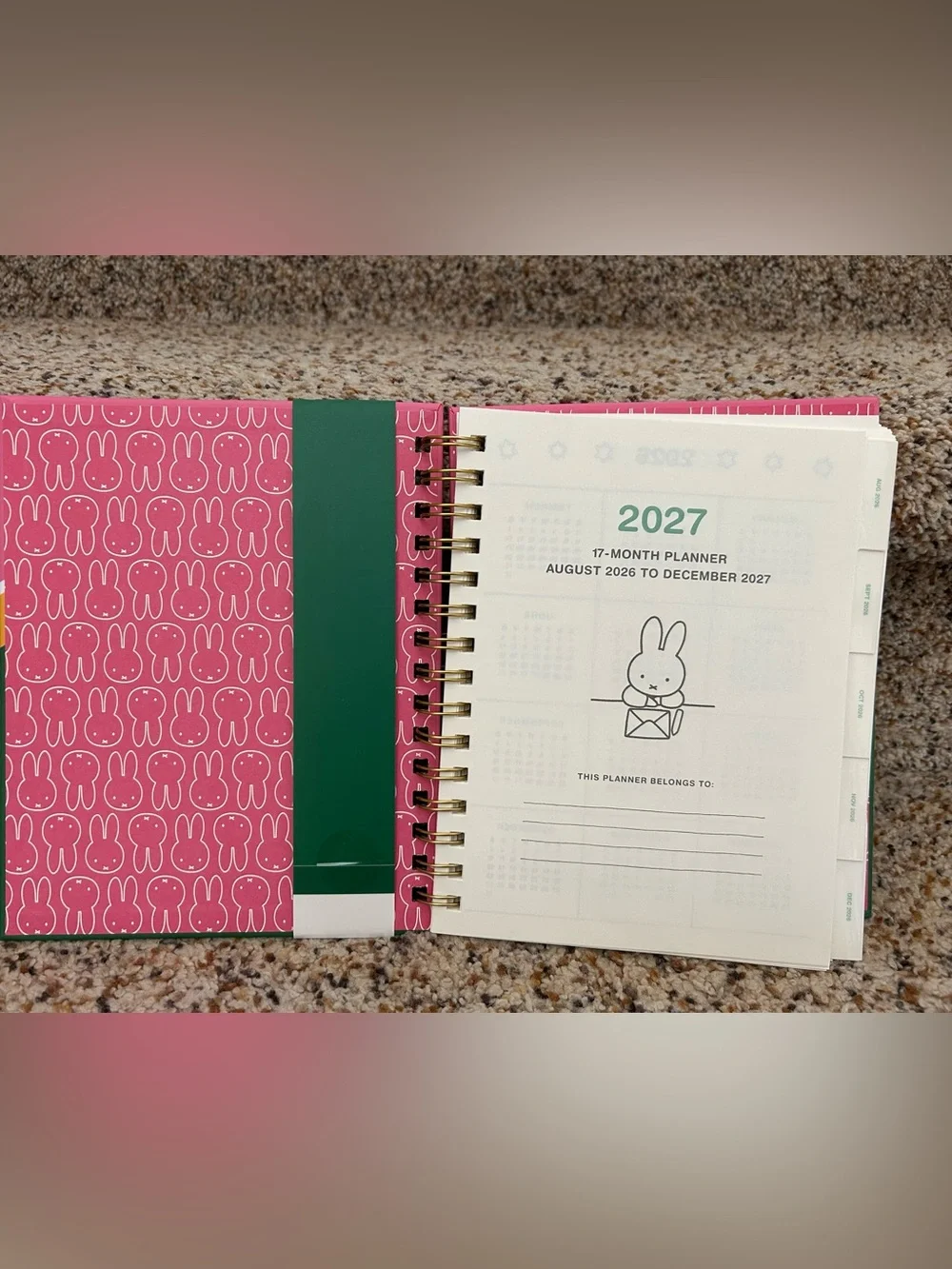 Miffy 2027 Spiral Weekly Planner